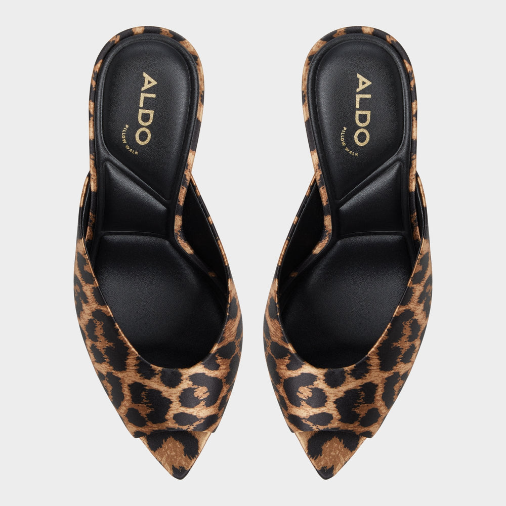 Elenara Brown Multi Women's Heeled mules - Heeled mule, Stiletto heel | Aldo sale