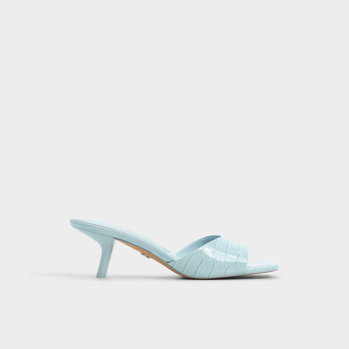Enchanting Pastel Blue Women's Heeled mules - Heeled mule, Kitten heel | Aldo discount