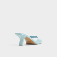 Enchanting Pastel Blue Women's Heeled mules - Heeled mule, Kitten heel | Aldo discount