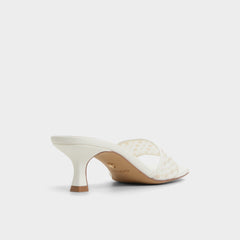 Pearlia White Women's Heeled mules - Heeled mule | Aldo outlet