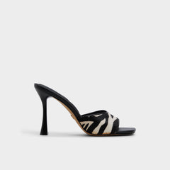 Evadalia White/Black Women's Heeled mules - Heeled mule | Aldo for sale
