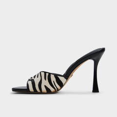 Evadalia White/Black Women's Heeled mules - Heeled mule | Aldo for sale
