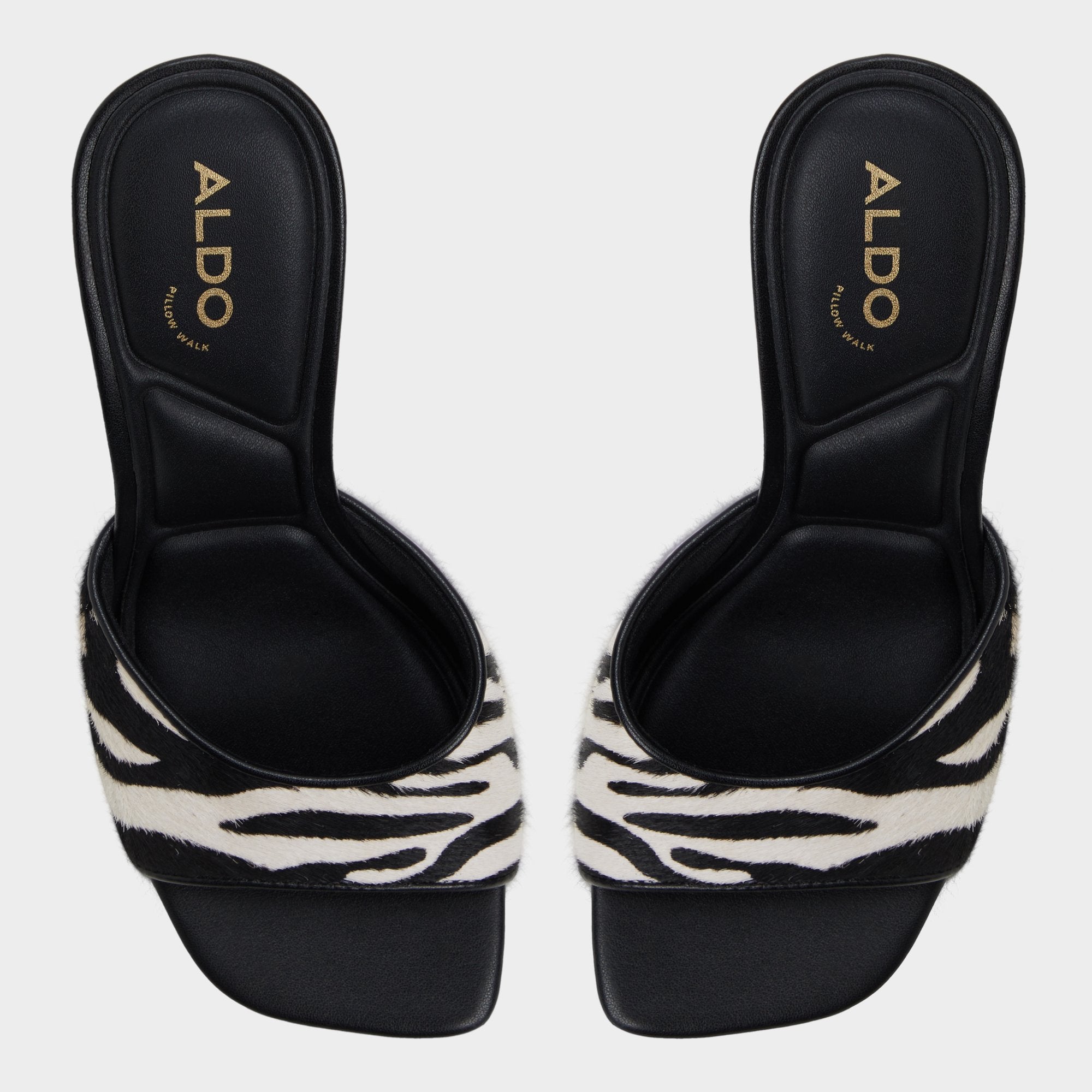 Evadalia White/Black Women's Heeled mules - Heeled mule | Aldo for sale