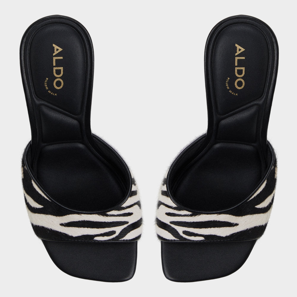 Evadalia White/Black Women's Heeled mules - Heeled mule | Aldo for sale