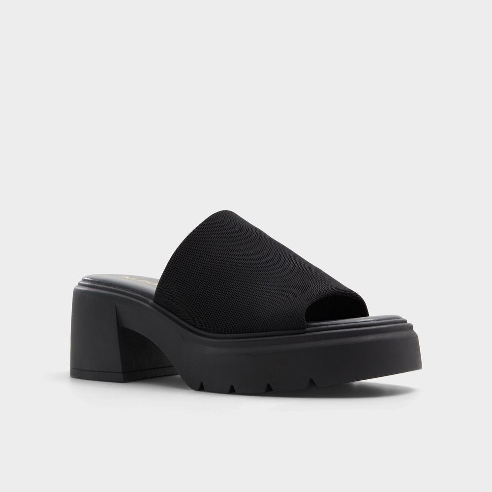 Harrietta Black Women's Wedges - Heeled mule, Block heel | Aldo online