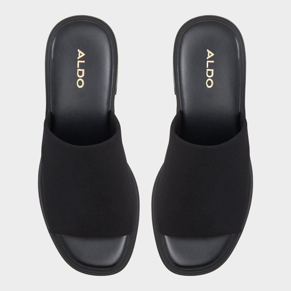 Harrietta Black Women's Wedges - Heeled mule, Block heel | Aldo online