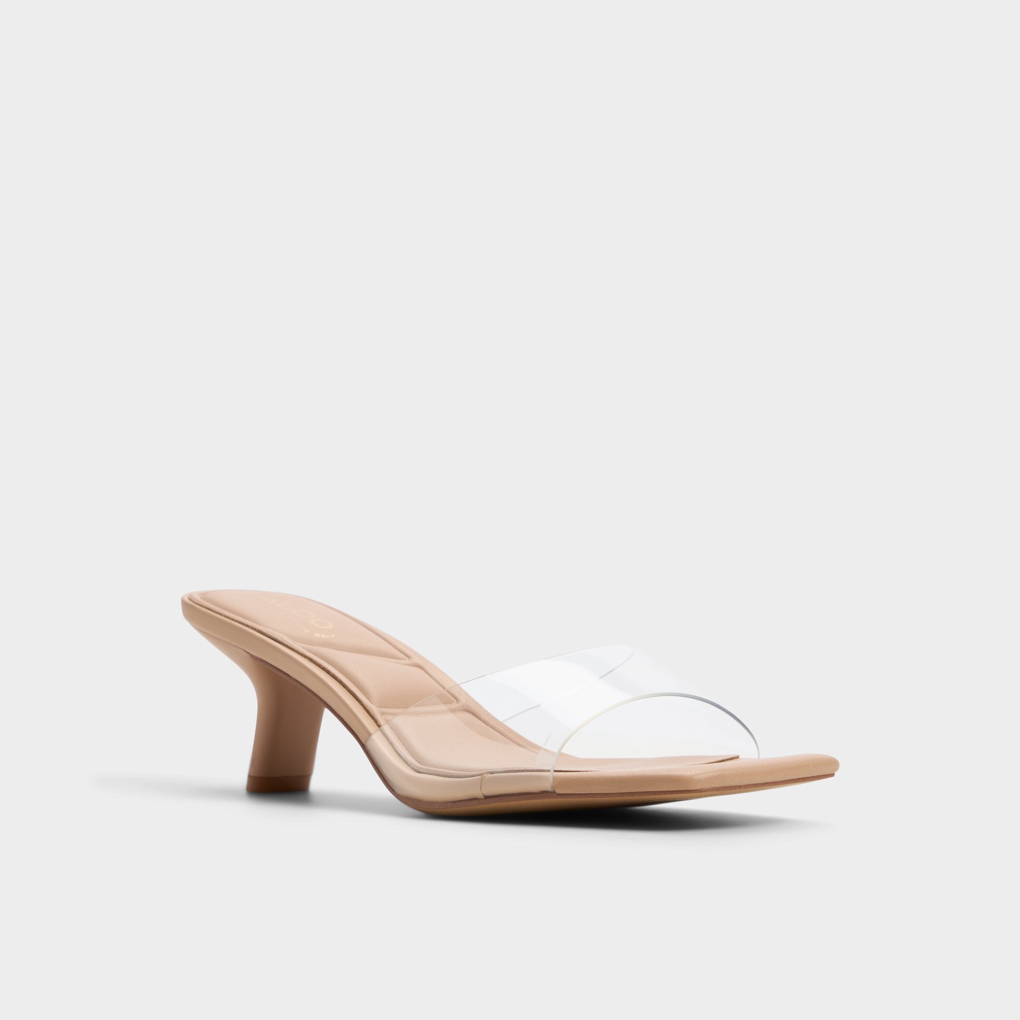 Enchanting Tan Women's Heeled mules - Heeled mule, Kitten heel | Aldo discount