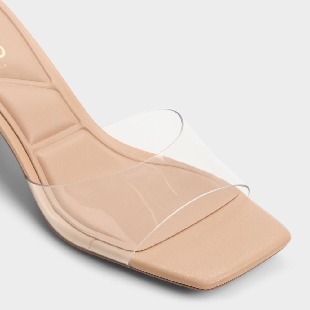 Enchanting Tan Women's Heeled mules - Heeled mule, Kitten heel | Aldo discount