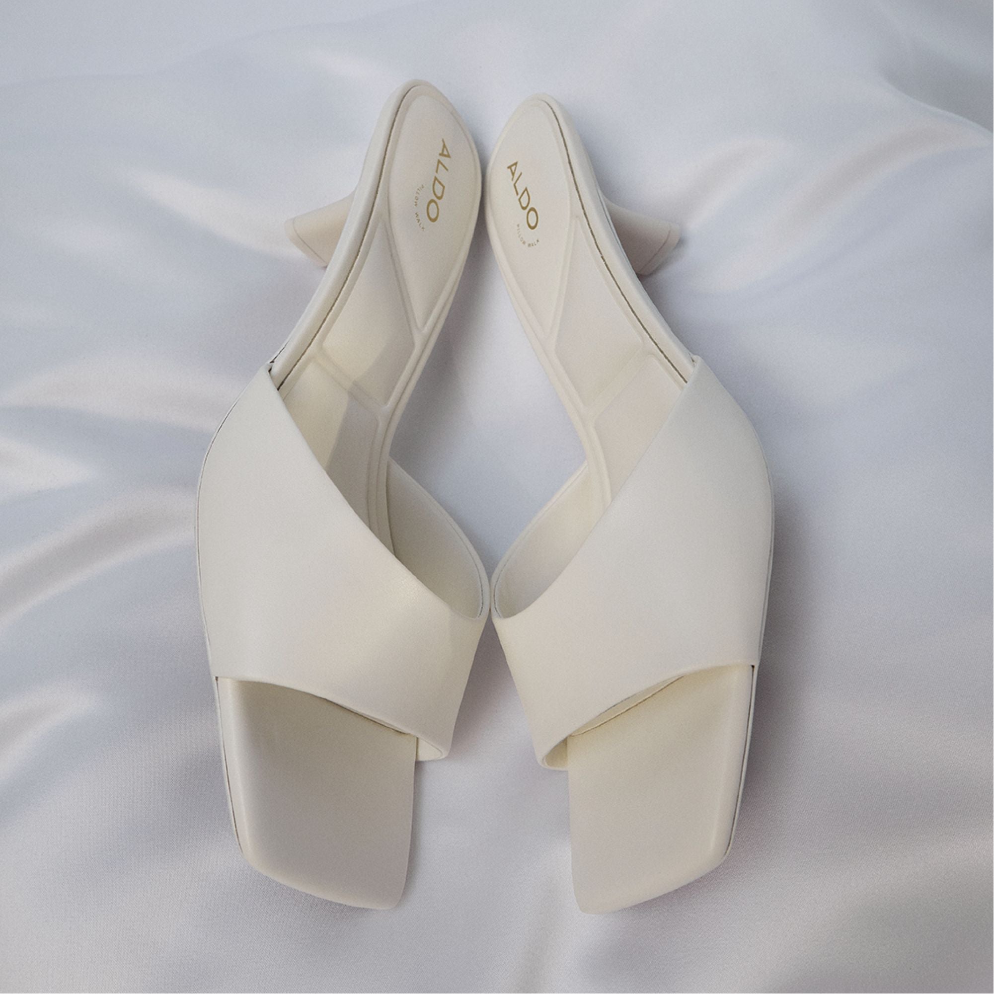 Enchanting White Women's Heeled mules - Heeled mule, Kitten heel | Aldo sale