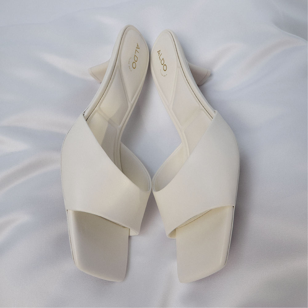 Enchanting White Women's Heeled mules - Heeled mule, Kitten heel | Aldo sale