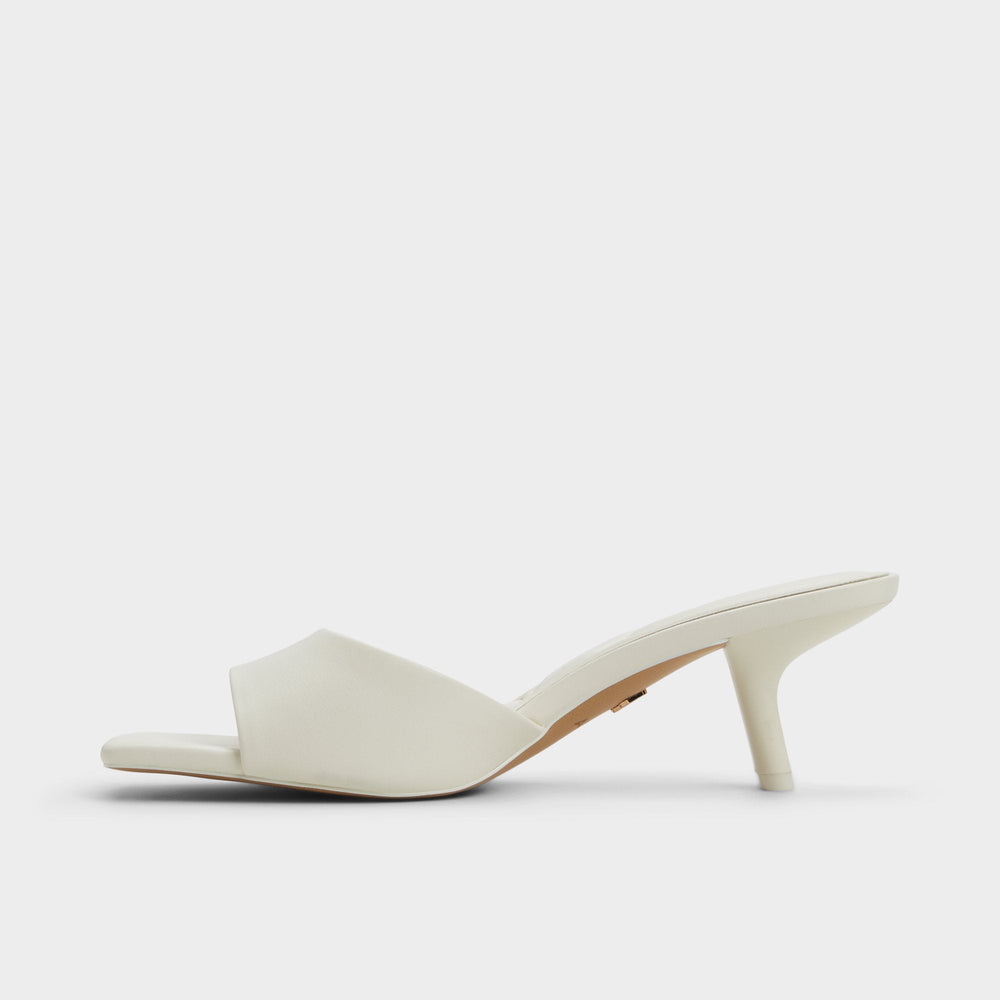 Enchanting White Women's Heeled mules - Heeled mule, Kitten heel | Aldo sale