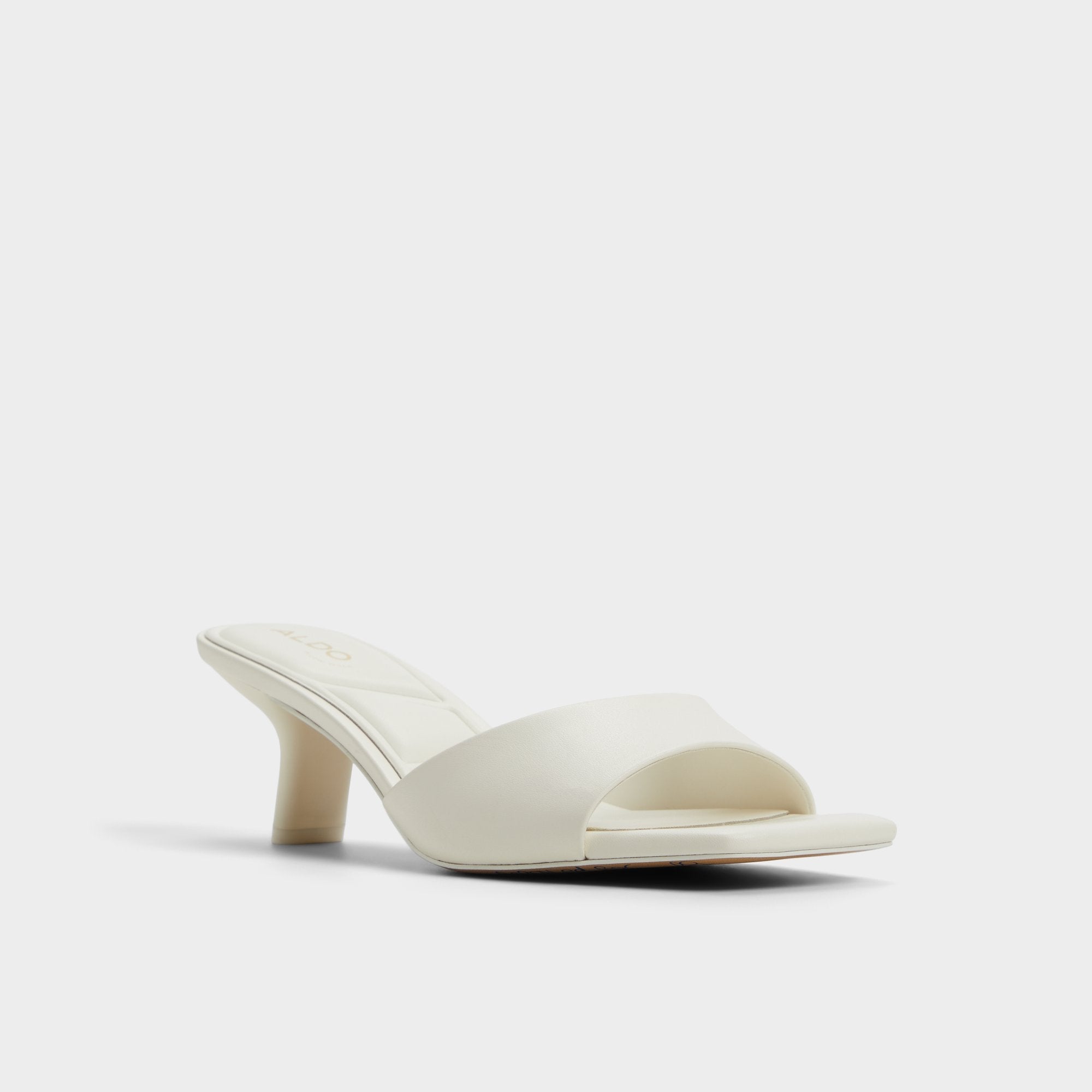 Enchanting White Women's Heeled mules - Heeled mule, Kitten heel | Aldo sale