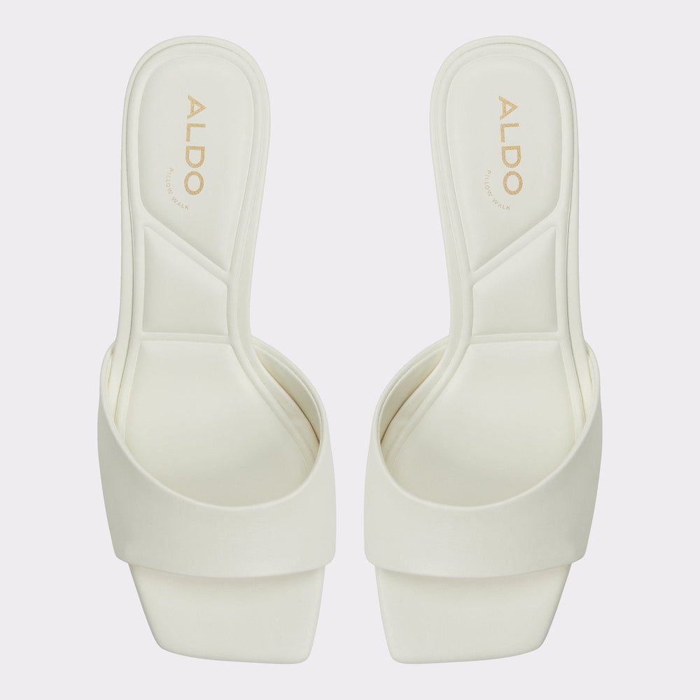 Enchanting White Women's Heeled mules - Heeled mule, Kitten heel | Aldo sale