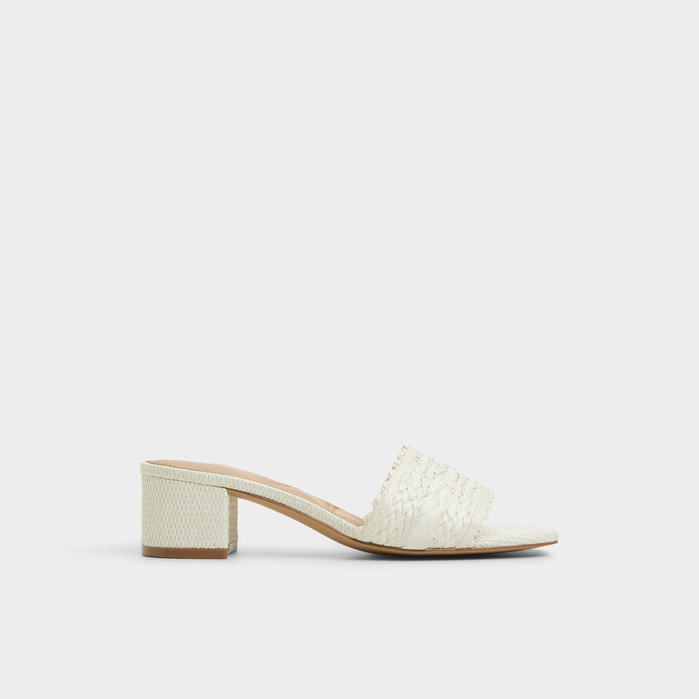Claudina White/Bone Women's Block heels - Heeled mule, Block heel | Aldo on sale