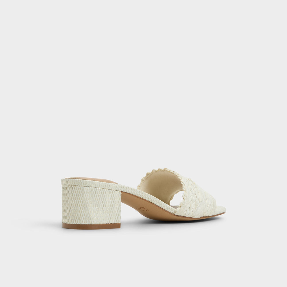 Claudina White/Bone Women's Block heels - Heeled mule, Block heel | Aldo on sale