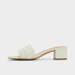 Claudina White/Bone Women's Block heels - Heeled mule, Block heel | Aldo on sale