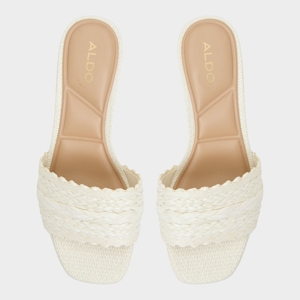 Claudina White/Bone Women's Block heels - Heeled mule, Block heel | Aldo on sale