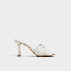 Lyhanna White/Bone Women's Heeled mules - Heeled mule, Stiletto heel | Aldo for sale