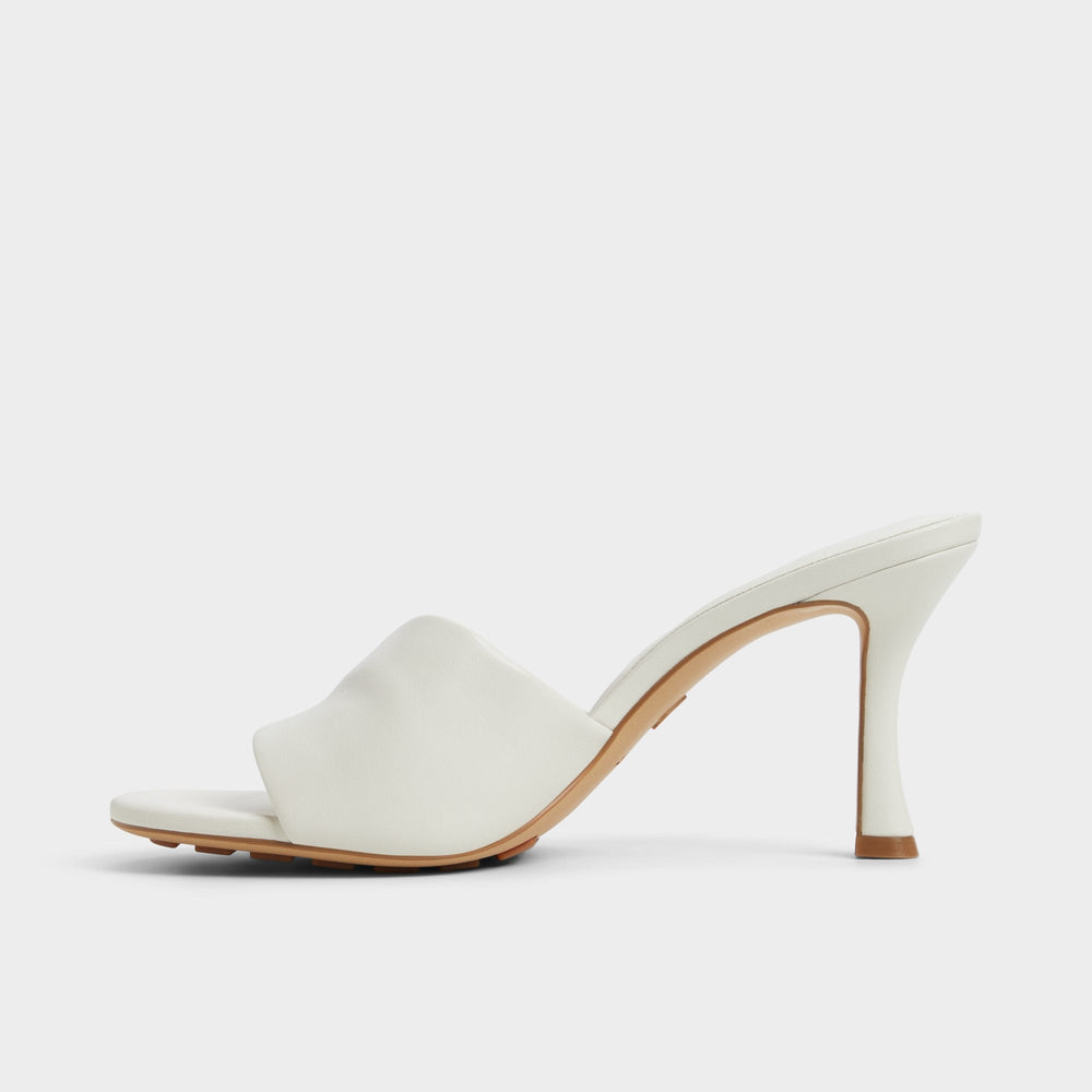 Lyhanna White/Bone Women's Heeled mules - Heeled mule, Stiletto heel | Aldo for sale