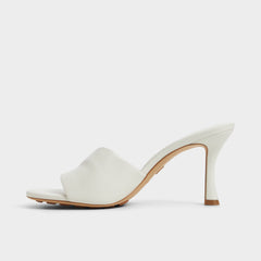 Lyhanna White/Bone Women's Heeled mules - Heeled mule, Stiletto heel | Aldo for sale