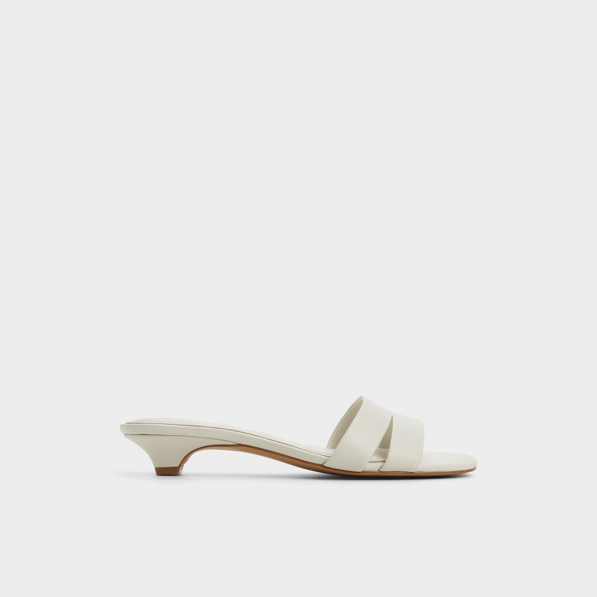 Scarletta White/Bone Women's Mule slides - Heeled mule, Kitten heel | Aldo outlet