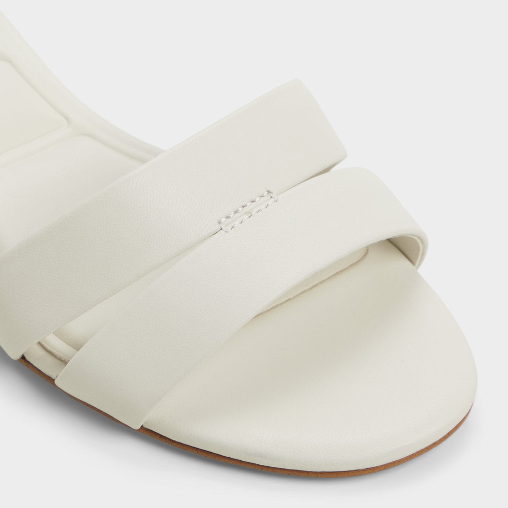 Scarletta White/Bone Women's Mule slides - Heeled mule, Kitten heel | Aldo outlet