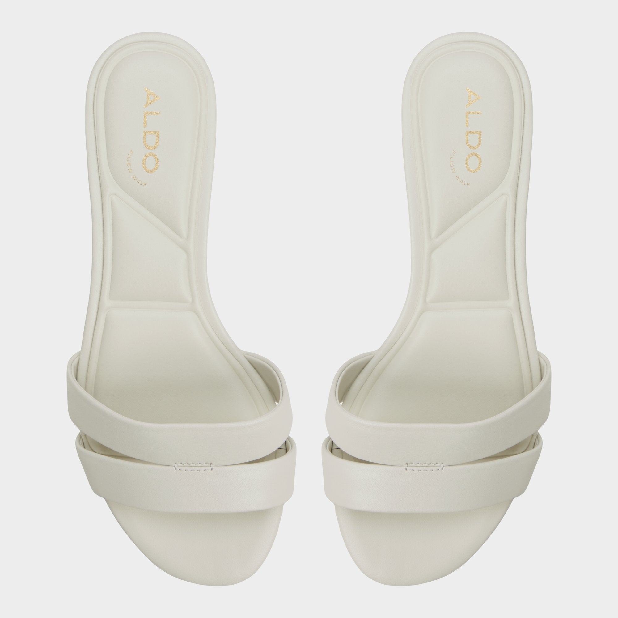 Scarletta White/Bone Women's Mule slides - Heeled mule, Kitten heel | Aldo outlet