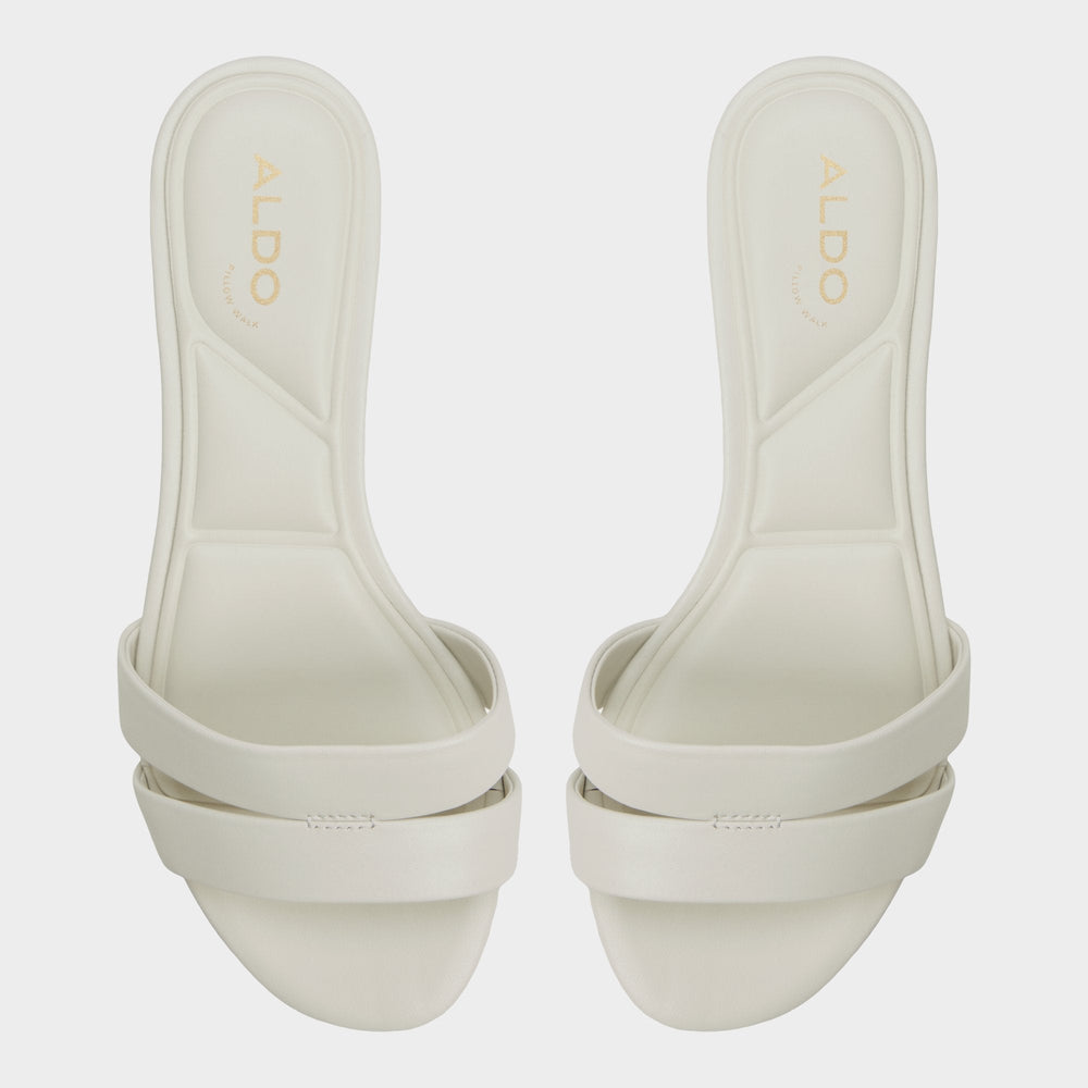 Scarletta White/Bone Women's Mule slides - Heeled mule, Kitten heel | Aldo outlet