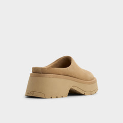 Academia Beige Women's Cold Weather Shoes - Heeled mule, Lug sole | Aldo sale