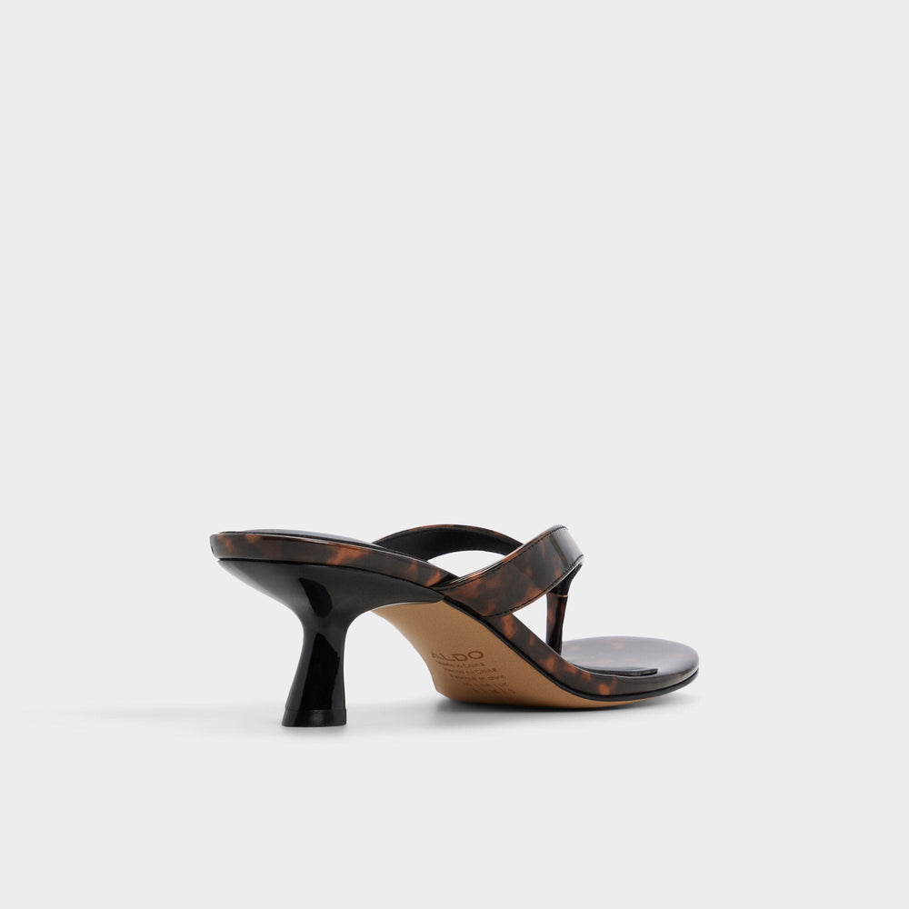 Jump in Open Brown - Heeled flip flop, Kitten heel | Aldo on sale