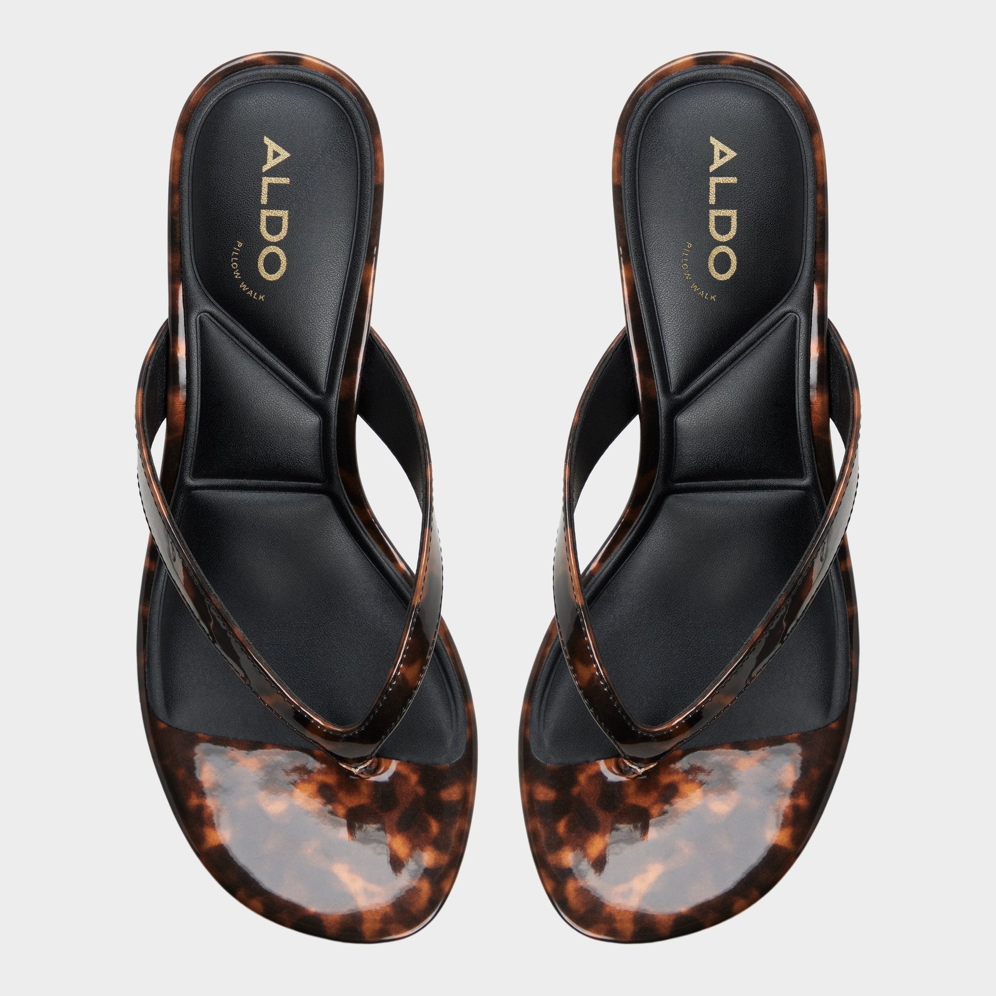 Jump in Open Brown - Heeled flip flop, Kitten heel | Aldo on sale