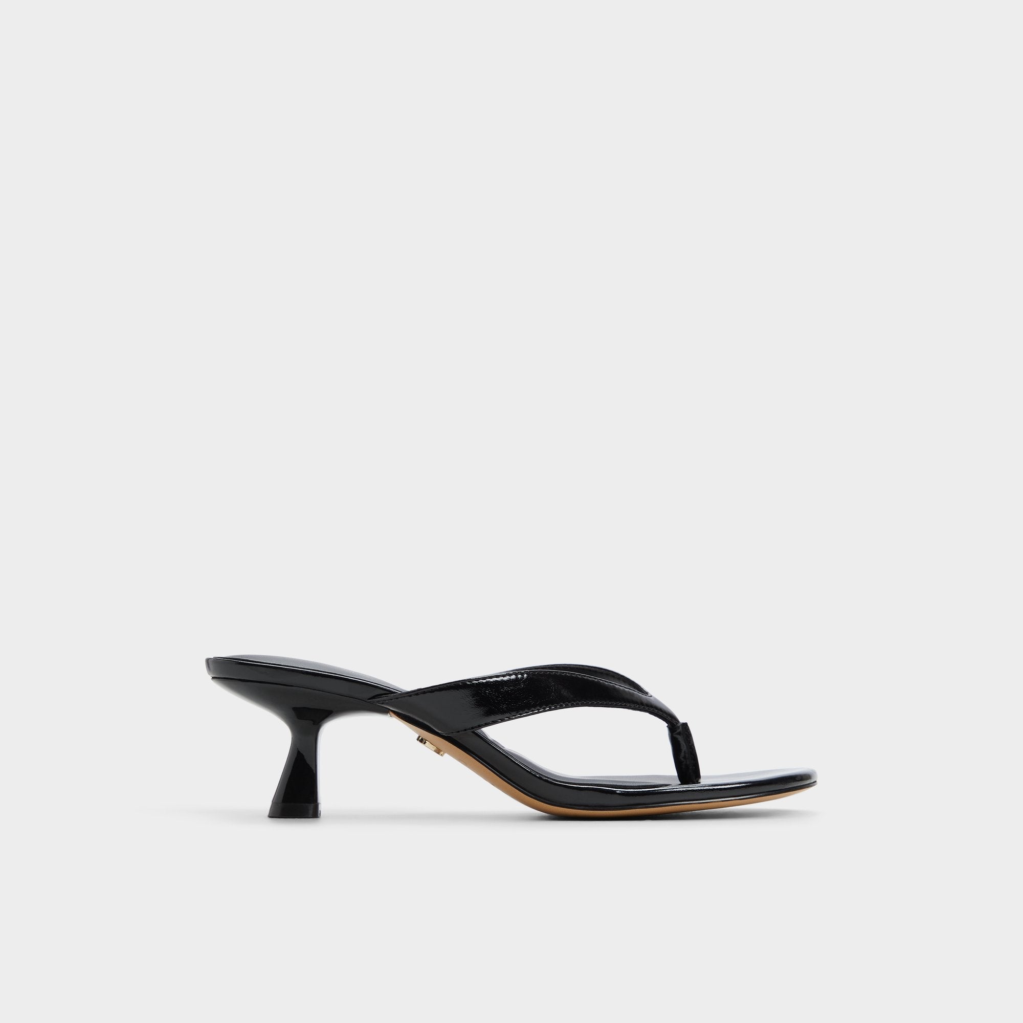 Jump Black Women's Strappy sandals - Heeled flip flop, Kitten heel | Aldo for sale