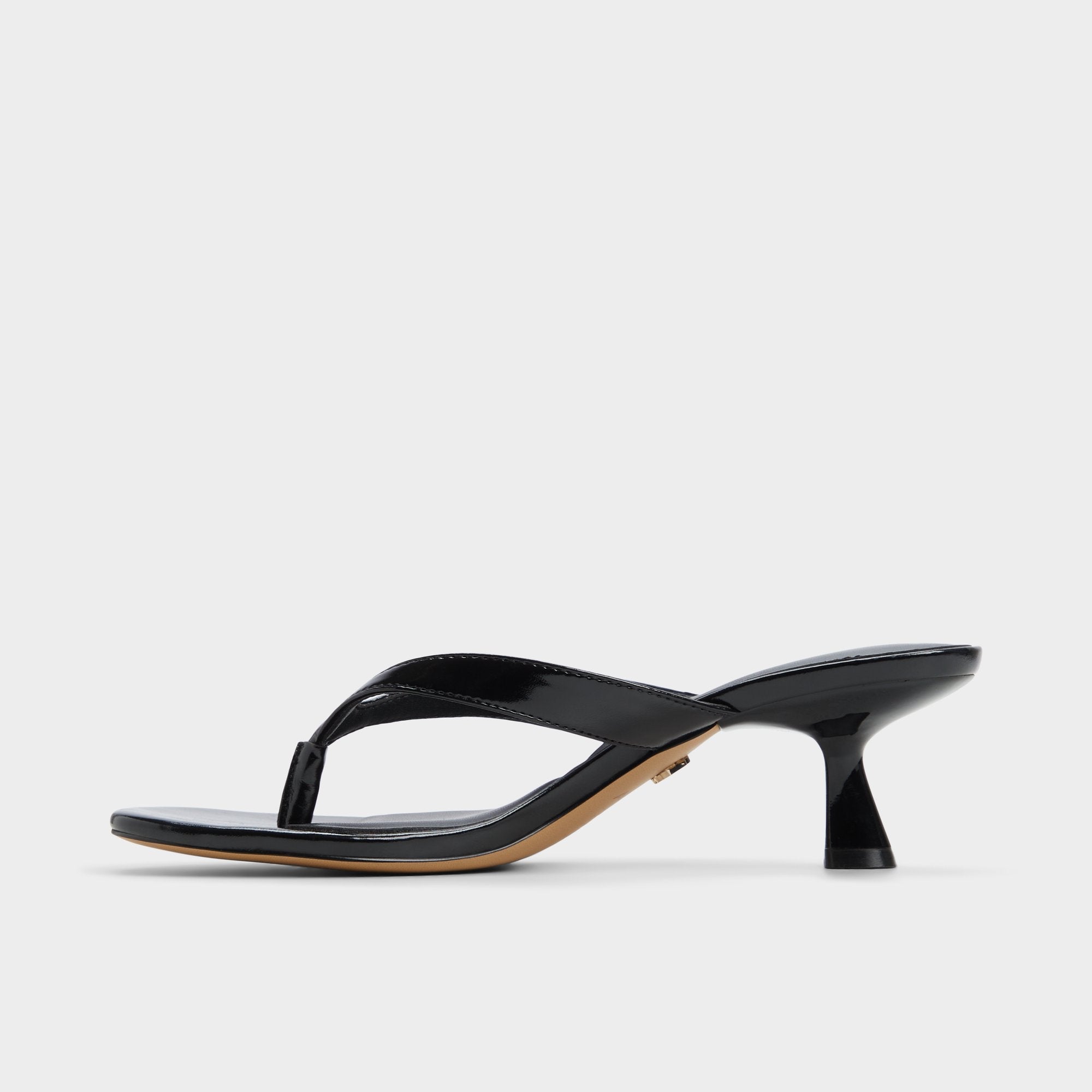 Jump Black Women's Strappy sandals - Heeled flip flop, Kitten heel | Aldo for sale