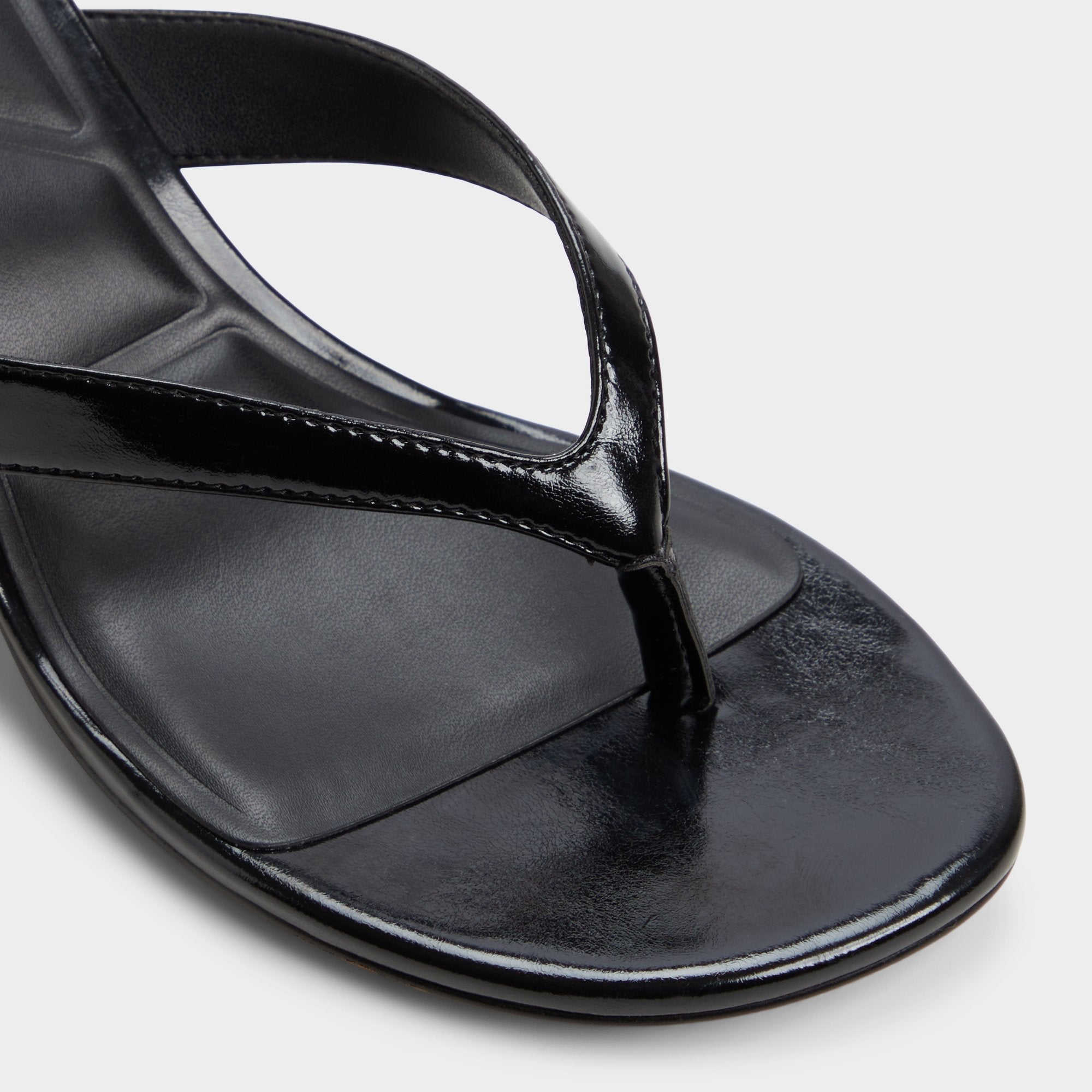 Jump Black Women's Strappy sandals - Heeled flip flop, Kitten heel | Aldo for sale