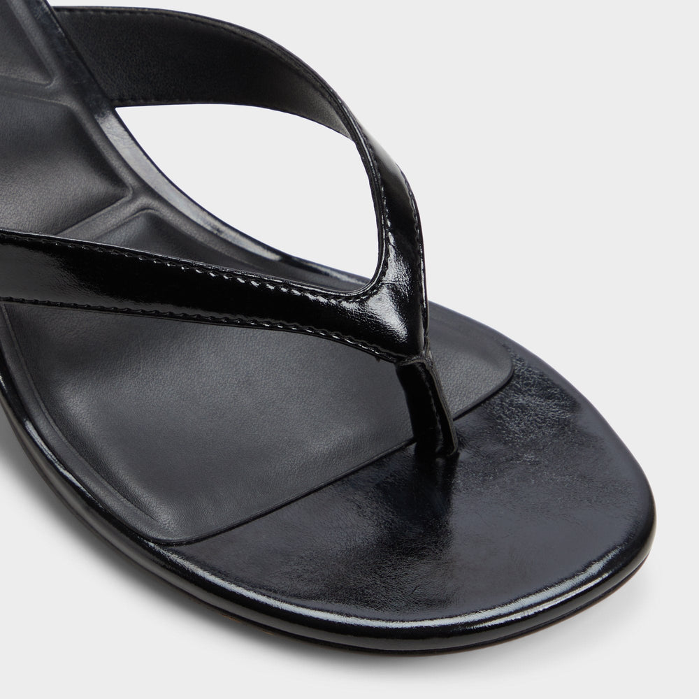 Jump Black Women's Strappy sandals - Heeled flip flop, Kitten heel | Aldo for sale
