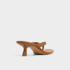 Jump in Medium Brown - Heeled flip flop, Kitten heel | Aldo online