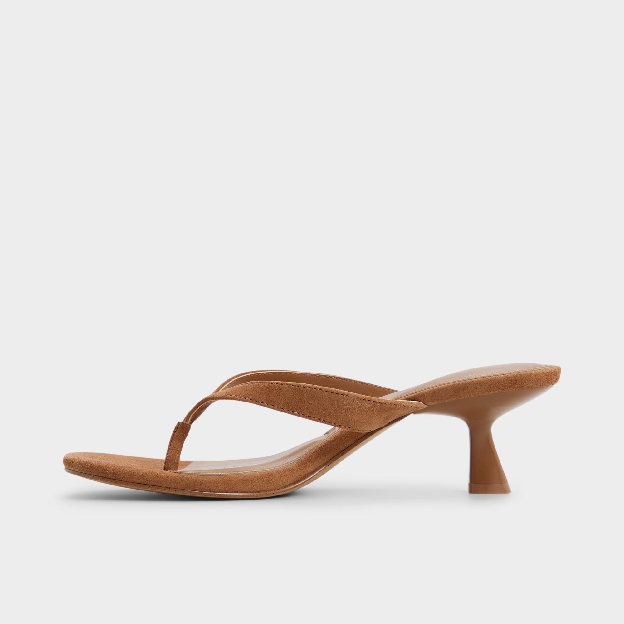 Jump in Medium Brown - Heeled flip flop, Kitten heel | Aldo online