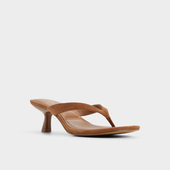 Jump in Medium Brown - Heeled flip flop, Kitten heel | Aldo online