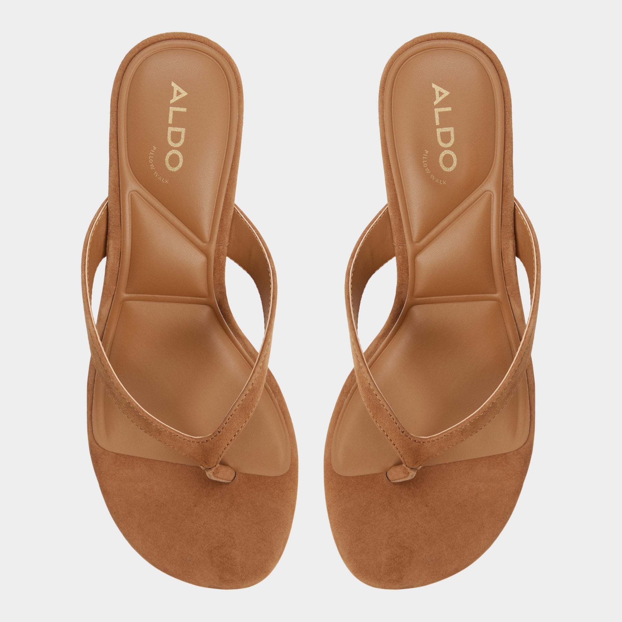 Jump in Medium Brown - Heeled flip flop, Kitten heel | Aldo online