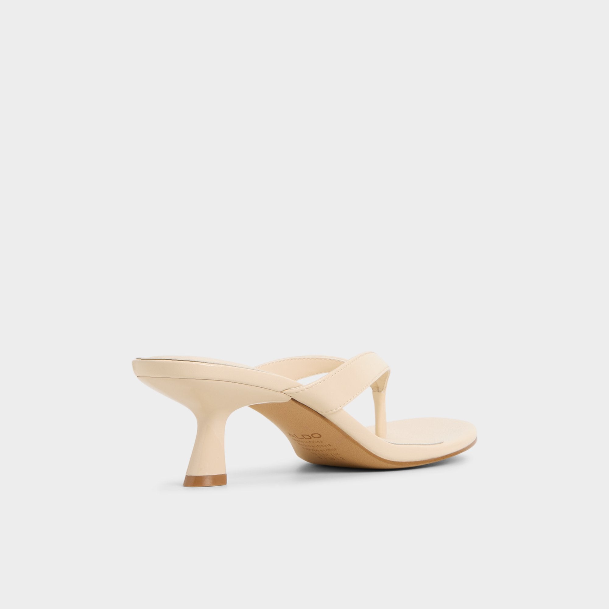 Jump in Cream - Heeled flip flop, Kitten heel | Aldo outlet