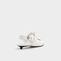 Kellya White Women's Slingbacks - Sling back high heel, Kitten heel | Aldo discount
