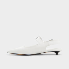 Kellya White Women's Slingbacks - Sling back high heel, Kitten heel | Aldo discount