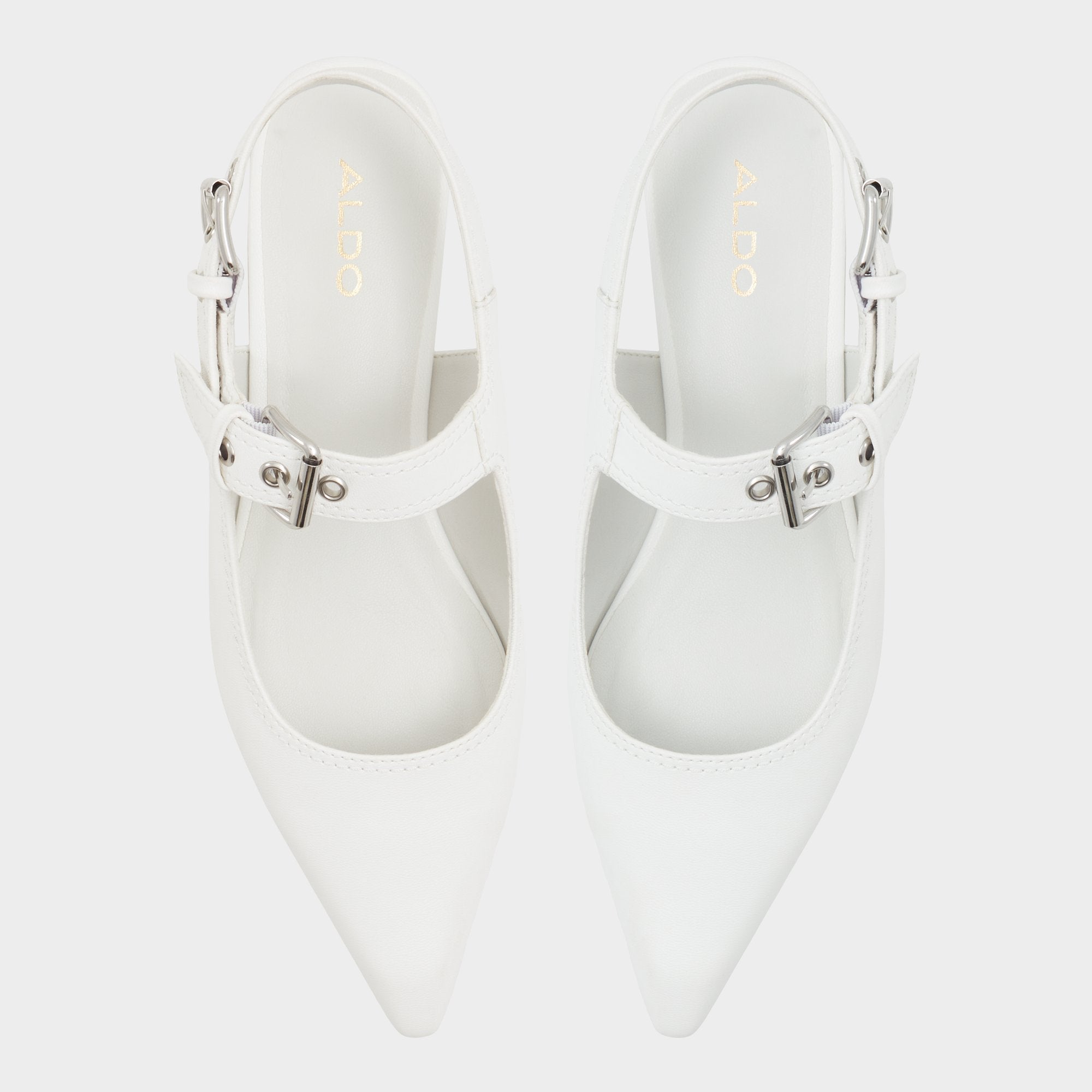 Kellya White Women's Slingbacks - Sling back high heel, Kitten heel | Aldo discount