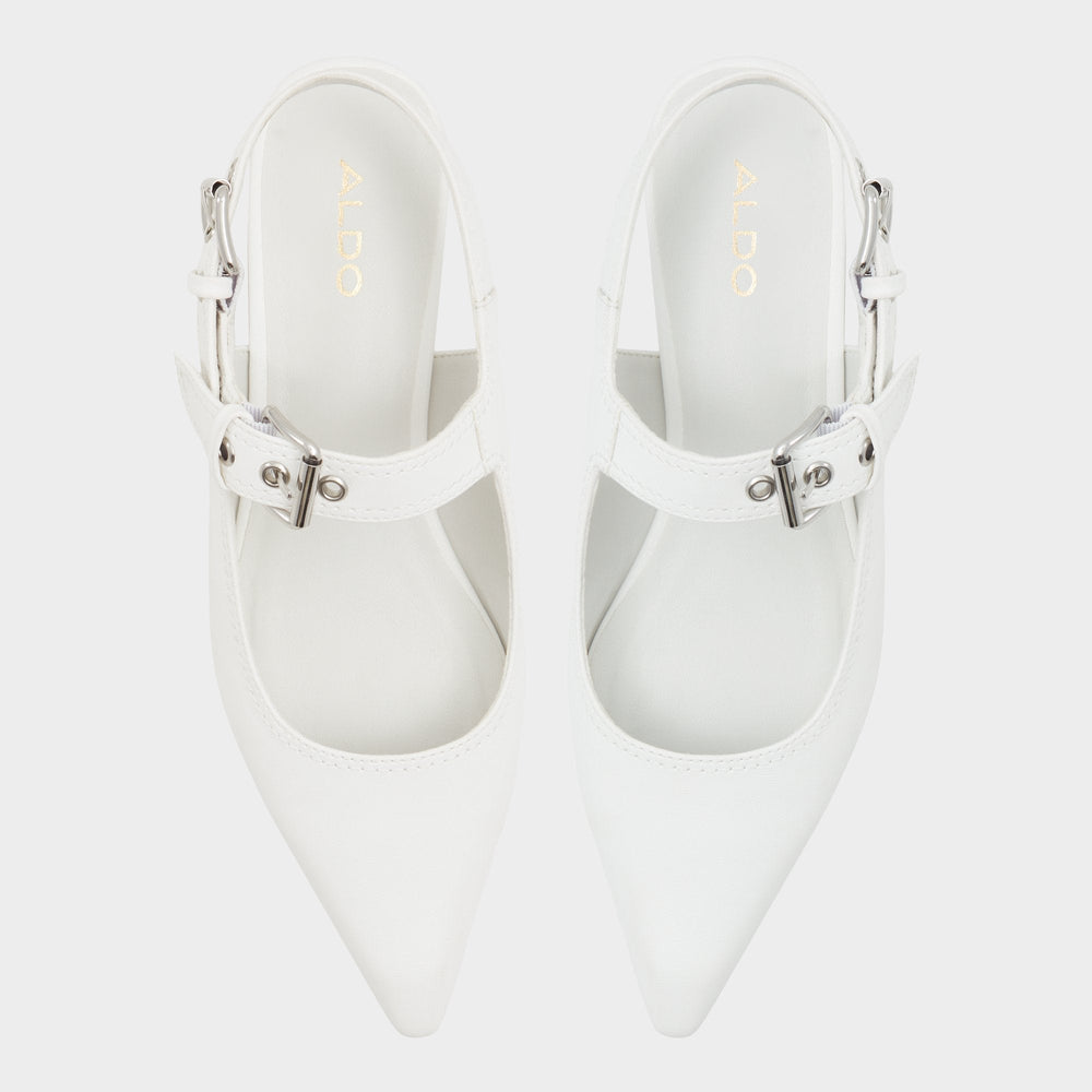 Kellya White Women's Slingbacks - Sling back high heel, Kitten heel | Aldo discount