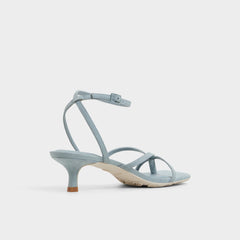 Soffie Other Blue Women's Strappy sandals - Strappy heeled sandal, Kitten heel | Aldo outlet
