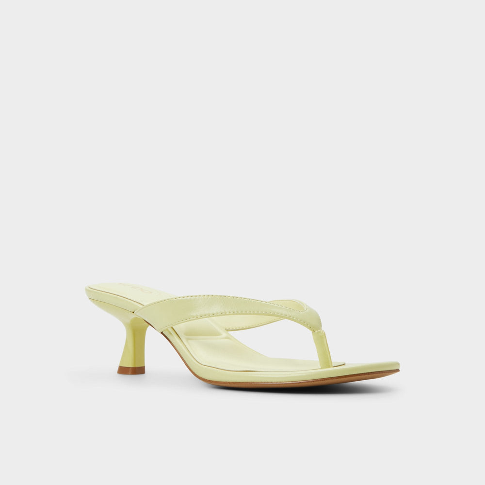 Jump Other Yellow Women's Strappy sandals - Heeled flip flop, Kitten heel | Aldo sale