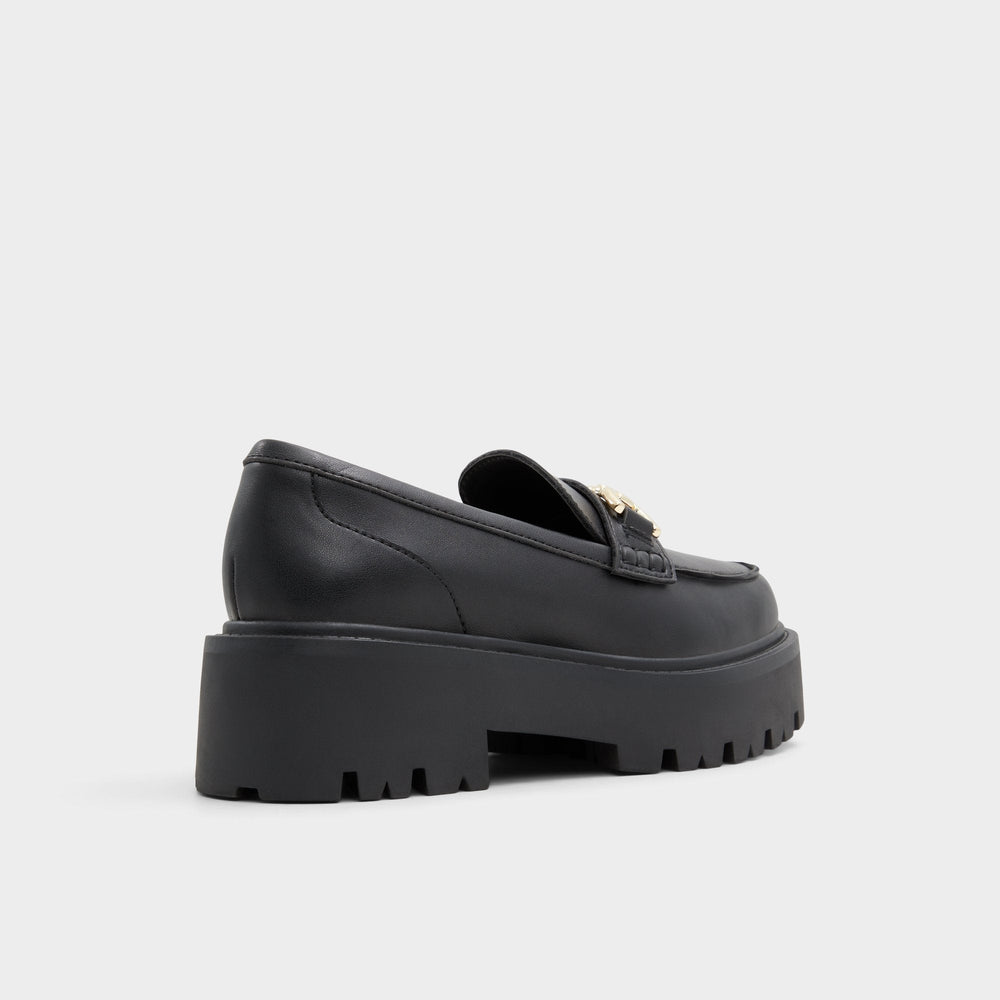 Oneameth Black Synthetic Smooth Women's Loafers & Oxfords - Loafer, Lug sole | Aldo for sale