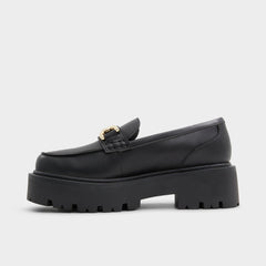 Oneameth Black Synthetic Smooth Women's Loafers & Oxfords - Loafer, Lug sole | Aldo for sale