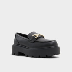 Oneameth Black Synthetic Smooth Women's Loafers & Oxfords - Loafer, Lug sole | Aldo for sale