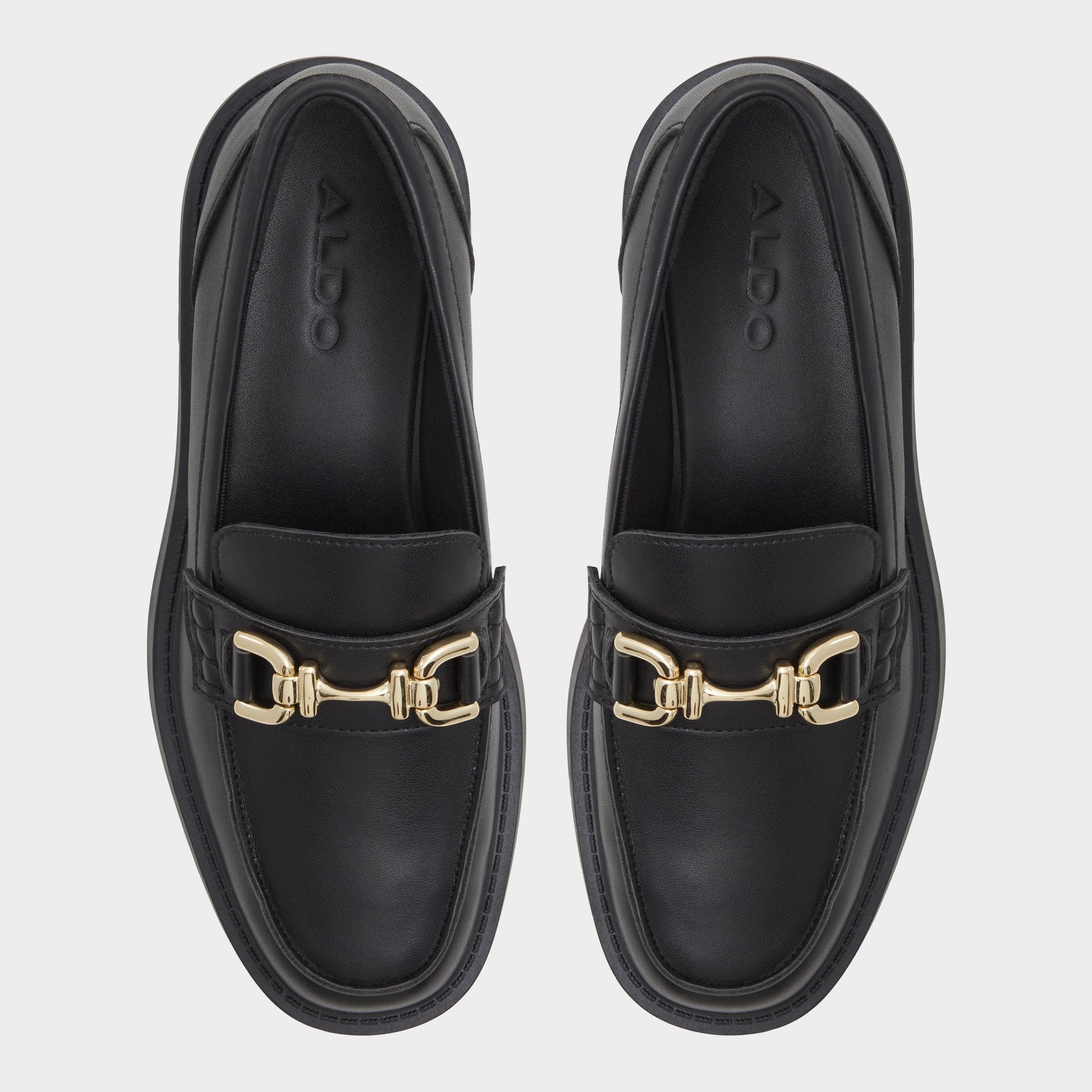 Oneameth Black Synthetic Smooth Women's Loafers & Oxfords - Loafer, Lug sole | Aldo for sale